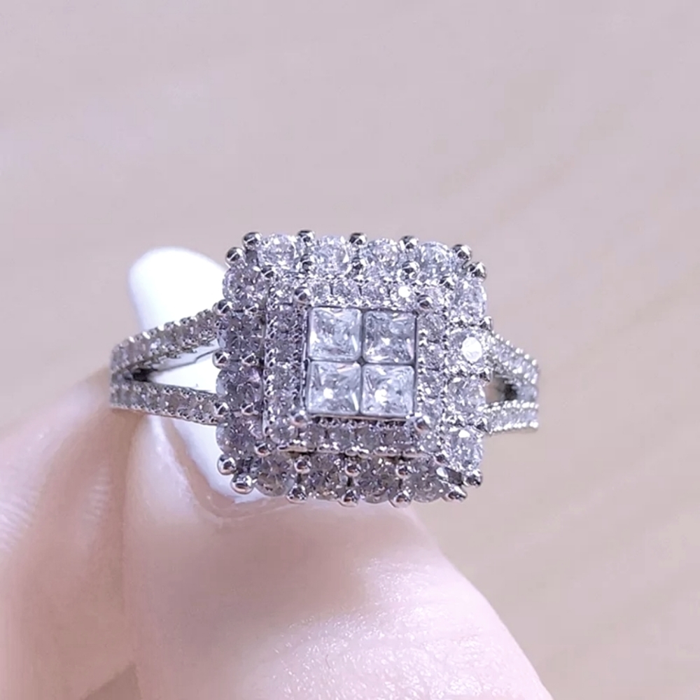 New Square Shape Women Ring - Picture 3 of 6